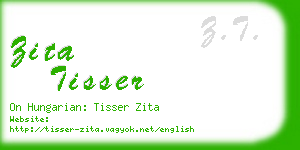 zita tisser business card